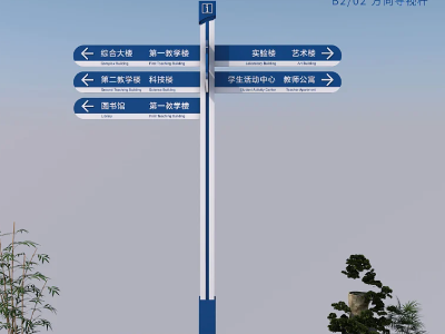 學(xué)校導(dǎo)視標(biāo)識(shí)系統(tǒng)設(shè)計(jì)制作